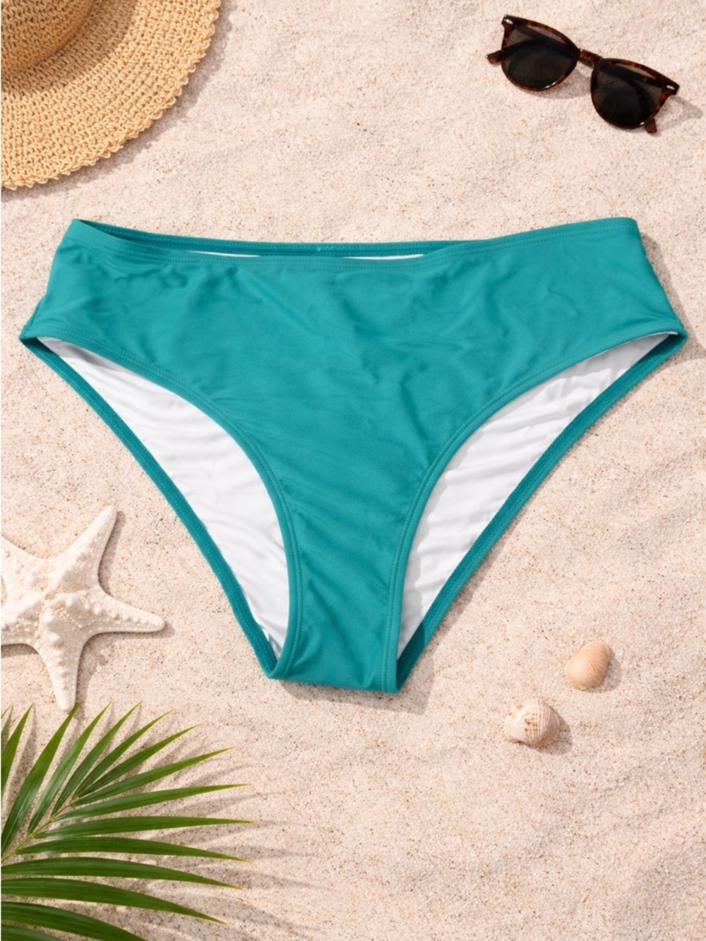 Cupshe β’ NWT Teal Women's Swim high waisted Bottoms